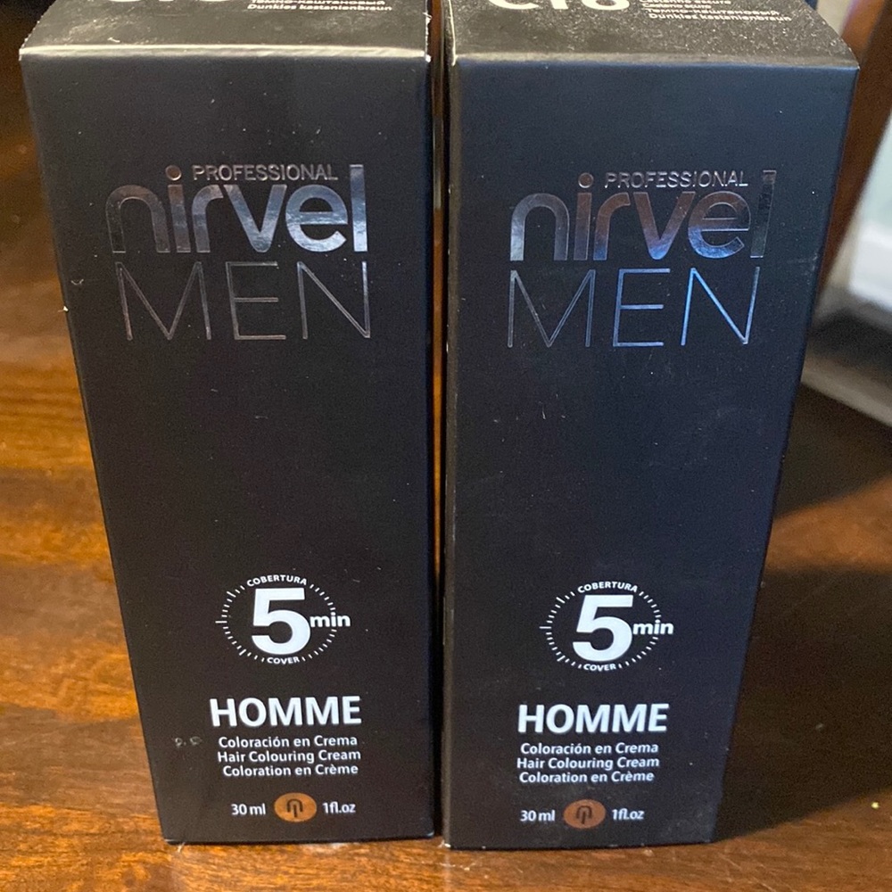 Professional Nirvel Men. Hair colouring Cream..